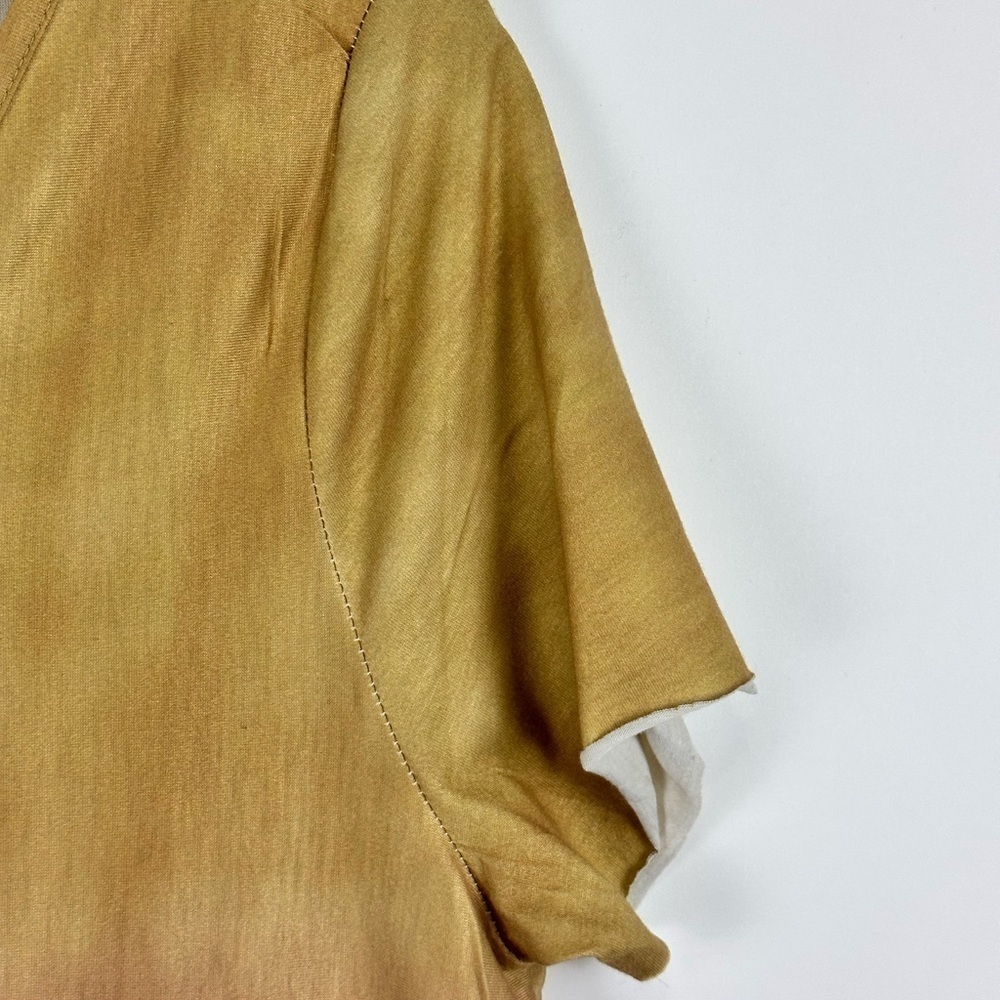 Women's V-Neck Color Block Ombre Maxi Dress - Picture 4 of 7